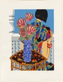 Artist: b'Irvine, Greg.' | Title: b'Proteas.' | Date: 1988 | Technique: b'screenprint, printed in colour, from 17 stencils'