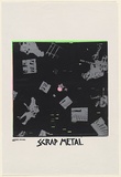 Artist: UNKNOWN (UNIVERSITY OF QUEENSLAND STUDENT WORKSHOP) | Title: Scrap Metal | Date: c.1980 | Technique: screenprint, printed in colour, from multiple stencils