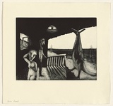 Artist: SHEAD, Garry | Title: Envoy | Date: 1994 | Technique: etching and aquatint, printed in black ink, from one plate | Copyright: © Garry Shead