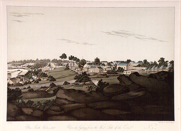 Title: b'New South Wales. View of Sydney from the west side of the cove.' | Date: 1810