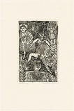 Artist: HANRAHAN, Barbara | Title: Spirit dancer | Date: 1990 | Technique: etching, printed in black ink with plate-tone, from one plate