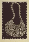 Artist: b'Darroch, Lee J.' | Title: b'Bunjilaka bag' | Date: 2000, November | Technique: b'linocut, printed in black ink, from one block' | Copyright: b'\xc2\xa9 Lee Darroch, artist'
