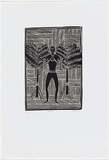Artist: b'Marika, Banduk.' | Title: b'Djankawu' | Date: 2000 | Technique: b'linocut, printed in black ink, from one block, screenprint, printed in grey ink, from one stencil' | Copyright: b'\xc2\xa9 Banduk Marika. Licensed by VISCOPY, Australia'