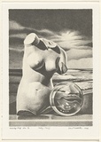 Artist: b'Wadelton, David.' | Title: b'History (torso)' | Date: 1998, May | Technique: b'lithograph, printed in black ink, from one stone with cream tint'