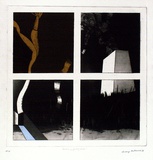 Artist: b'BALDESSIN, George' | Title: b'Window and smoke.' | Date: 1967 | Technique: b'colour etching and aquatint'