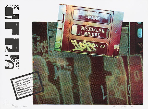 Artist: b'MEYER, Bill' | Title: b'Ox is back' | Date: 1974 | Technique: b'screenprint, printed in colour, from ten screens' | Copyright: b'\xc2\xa9 Bill Meyer'