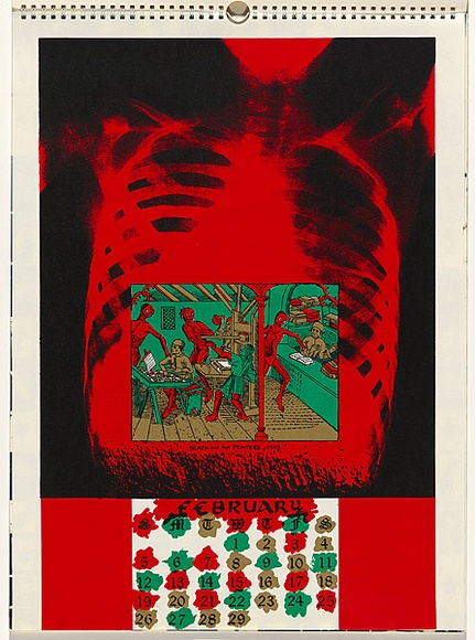 Artist: b'Killen, Virginia.' | Title: b'February' | Date: 1984 | Technique: b'screenprint, printed in colour, from multiple stencils'