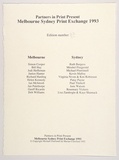 Title: Frontispiece | Date: 1993 | Technique: screenprint, printed in blue ink, from one photo-screen