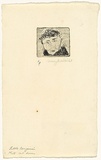 Artist: b'WALKER, Murray' | Title: b'Little Benjamin' | Date: 1965 | Technique: b'etching, printed in black ink, from one plate'
