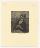 Artist: b'WILLIAMS, Fred' | Title: b'The engagement ring. Number 1' | Date: 1955-56 | Technique: b'etching, deep etch and aquatint, printed in black ink, from one brass plate' | Copyright: b'\xc2\xa9 Fred Williams Estate'
