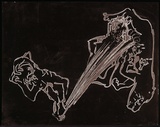 Artist: BOYD, Arthur | Title: Plate 129: Jonah page 109. Jonah asks advice of a cat. | Date: 1972-73 | Technique: etched plate | Copyright: This work appears on screen courtesy of Bundanon Trust