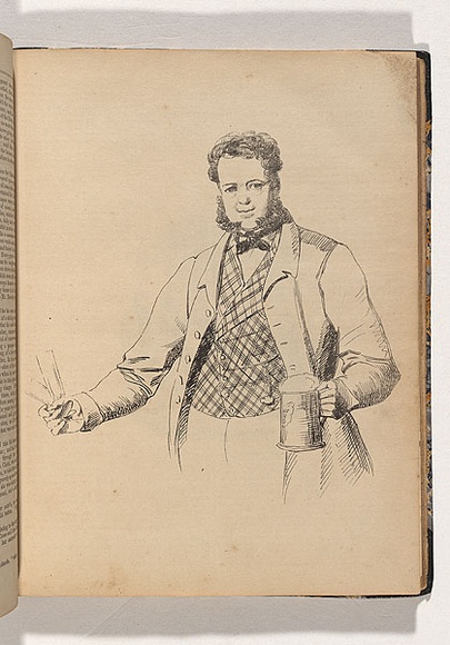 Artist: b'Nicholas, William.' | Title: b'The publican (William Aitkenhead)' | Date: 1847 | Technique: b'pen-lithograph, printed in black ink, from one plate'