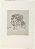 Artist: b'BOYD, Arthur' | Title: b'Story of a ruined man.' | Date: c.1970 | Technique: b'etching, printed in black ink, from one plate' | Copyright: b'Reproduced with permission of Bundanon Trust'