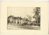 Artist: PLATT, Austin | Title: Launceston Church Grammar School | Date: 1937 | Technique: etching, printed in black ink, from one plate