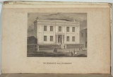 Artist: b'Ham Brothers.' | Title: bThe mechanic's hall, Melbourne. | Date: 1850 | Technique: b'engraving, printed in black ink, from one copper plate'