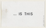 Title: Hidden meaning: an envelope with insert | Date: c.1978 | Technique: rubber stamps