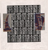 Artist: Debenham, Pam. | Title: Men at work. | Date: 1987 | Technique: screenprint, printed in colour, from multiple stencils