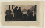 Artist: Geach, Portia. | Title: Homeward. | Date: c.1898 | Technique: etching, printed in black ink with plate-tone, from one plate | Copyright: With permission from Trust Company Limited, Trustee for the Portia Geach Memorial Fund