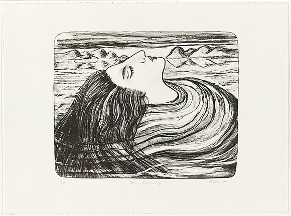 Title: b'Sea dreaming' | Date: 2011 | Technique: b'lithograph, printed in black ink, from one stone'