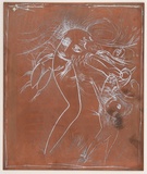 Artist: b'BOYD, Arthur' | Title: b'Plate 2: Broken nude and flying figure.' | Date: (1962-63) | Technique: b'etched plate' | Copyright: b'This work appears on screen courtesy of Bundanon Trust'