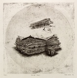 Artist: COOPER, Simon | Title: Still life (stack) | Date: 1992, December | Technique: etching, printed in black ink, from one copper plate