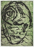 Artist: PARR, Mike | Title: Stick into eye, # 11 | Date: 1993 | Technique: etching and aquatint, printed in colour, from two plates