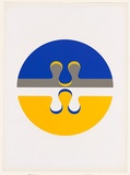 Artist: Ritchie, Ross. | Title: Three | Date: 1968 | Technique: screenprint, printed in colour, from mulitple stencils