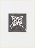 Artist: Doctor Wilfred, Judy. | Title: Hills | Date: c.2001 | Technique: linocut, printed in black ink, from one block