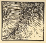 Artist: b'Avitabile, Robert.' | Title: b'Breaking the surface' | Date: 1990 | Technique: b'linocut, printed in black ink, from one block' | Copyright: b'Linocut \xc2\xa9 1990 Robert Avitabile'