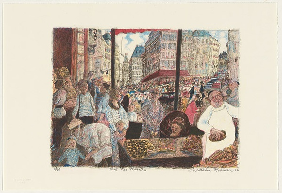 Artist: b'Robinson, William.' | Title: b'Rue des Rosiers' | Date: 2006 | Technique: b'lithograph, printed in colour, from multiple stones'