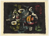 Artist: b'SELLBACH, Udo' | Title: b'(Landscape)' | Date: 1960 | Technique: b'lithograph, printed in colour, from five stones [or plates]'