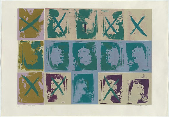 Artist: b'MEYER, Bill' | Title: b'Suck two' | Date: 1972 | Technique: b'screenprint, printed in colour, from seven stencils (direct emulsion and screen block-outs)' | Copyright: b'\xc2\xa9 Bill Meyer'