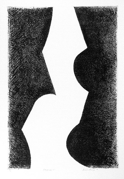 Artist: b'Sharp, James.' | Title: b'Lithograph G' | Date: 1980 | Technique: b'lithograph, printed in black ink, from one stone [or plate]' | Copyright: b'\xc2\xa9 Estate of James Sharp'