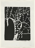 Artist: Grey-Smith, Guy | Title: River gum | Date: 1975 | Technique: linocut, printed in black ink, from one block