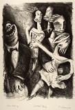 Artist: Casey, Karen. | Title: Cocktail party | Date: 1990 | Technique: lithograph, printed in black ink, from one stone