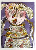 Artist: b'Partos, Paul.' | Title: b'Dotted figure' | Date: 1965 | Technique: b'lithograph, printed in colour, from multiple plates'