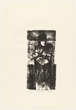 Artist: McBride, Janice. | Title: The visitor | Date: c.1988 | Technique: lithograph, printed in black ink, from one stone