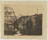 Artist: b'GOODCHILD, John' | Title: b'Brandon Bridge' | Date: 1927 | Technique: b'lithograph, printed in black ink, from one stone'