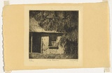 Artist: b'URE SMITH, Sydney' | Title: b'Cottage, Clarendon' | Date: 1921 | Technique: b'etching, printed in brown ink, from one plate'