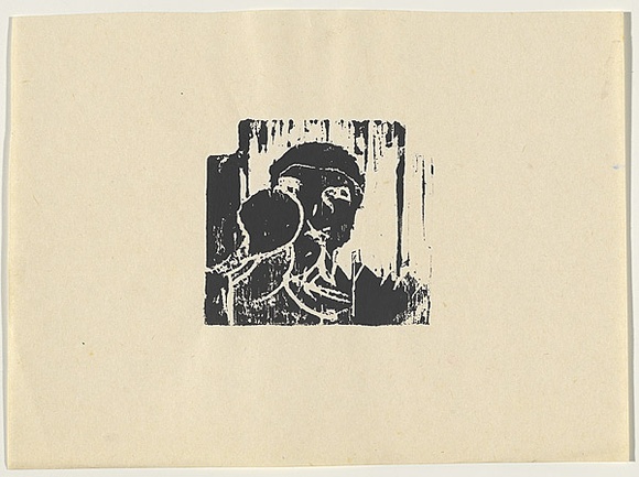 Artist: b'Johnson, Tim.' | Title: b'not titled' | Date: 1976 | Technique: b'woodcut, printed in black ink, from one block' | Copyright: b'\xc2\xa9 Tim Johnson'