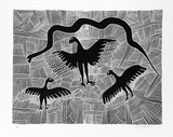 Artist: Pike, Jimmy. | Title: Kirrkirr - Chicken hawk | Date: 1985 | Technique: screenprint, printed in black ink, from one stencil