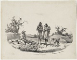 Artist: b'SCHRAMM, Alexander' | Title: b'Civilisation versus nature.' | Date: 1859 | Technique: b'lithograph, printed in black ink, from one stone'