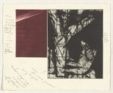 Artist: b'Pratt, John.' | Title: b'Incline' | Date: 30 March 1998 | Technique: b'etching and aquatint, printed in black and red ink, from two zinc plates'