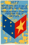 Artist: b'MACKINOLTY, Chips' | Title: b'1977 Australian Union of Students friendship tour of Vietnam' | Date: 1977 | Technique: b'screenprint, printed in colour, from multiple stencils'
