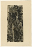 Artist: b'HANRAHAN, Barbara' | Title: b'not titled' | Date: 1963 | Technique: b'engraving, drypoint, printed in black ink, from one  plate'