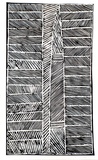 Artist: b'GUDTHAYKUDTHAY, Philip' | Title: b'not titled' | Date: c.1993 | Technique: b'linocut, printed in black ink, from one block' | Copyright: b'\xc2\xa9 Philip Gudthaykudthay. Licensed by VISCOPY, Australia'