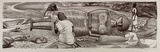 Artist: McMahon, Marie. | Title: Sisters doing a carving | Date: 1990 | Technique: lithograph, printed in black ink, from one stone | Copyright: © Marie McMahon. Licensed by VISCOPY, Australia