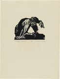 Artist: Counihan, Noel. | Title: The cough ... stone dust. | Date: 1947 | Technique: linocut, printed in black ink, from one block