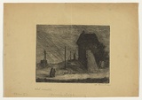 Artist: b'Groblicka, Lidia.' | Title: b'Old mill' | Date: 1956-57 | Technique: b'etching, printed in black ink, from one plate'