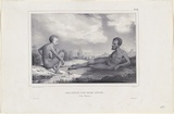 Title: Indigenes des deux sexes. Van-Diemen. (Natives of both sexes) | Date: c.1833 | Technique: lithograph, printed in black ink, from one stone